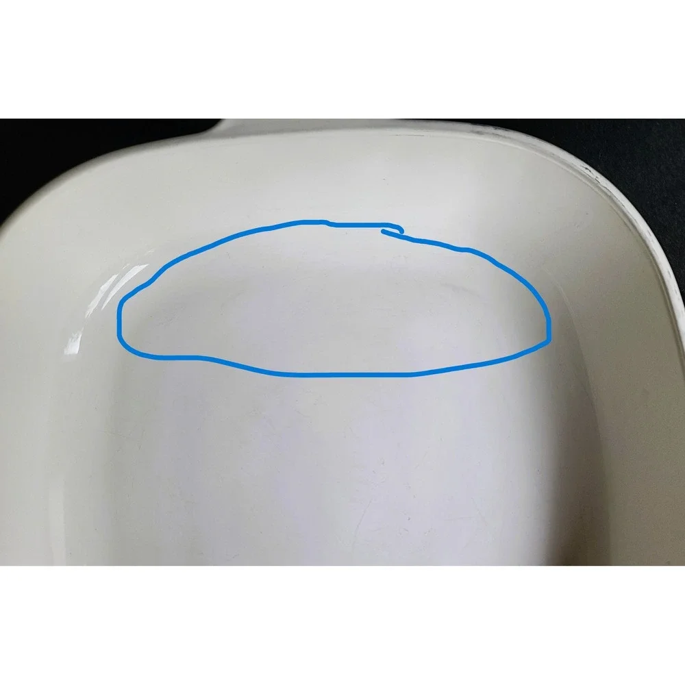 Vintage Corning Ware Cornflower Blue 10 Inch Square Casserole Dish P-10-Be